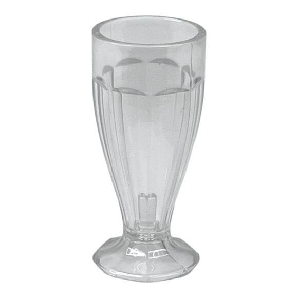 American Girl Doll MILKSHAKE GLASS 3” Tall Smoothie Drinking Tumbler Cup Clear - Picture 3 of 5